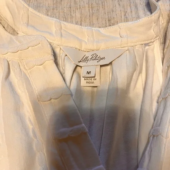 Lilly Pulitzer Ivory Scalloped Dress - Picture 3 of 3